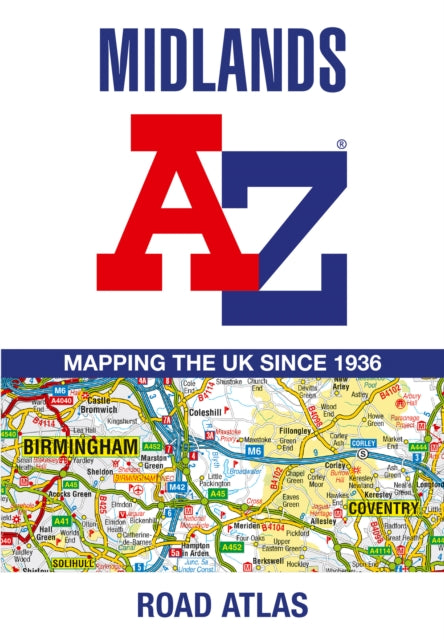 Midlands A-Z Road Atlas-'9780008652838