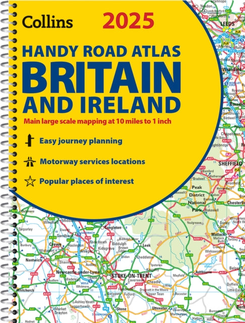 2025 Collins Handy Road Atlas Britain and Ireland : A5 Spiral-'9780008652890