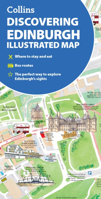Discovering Edinburgh Illustrated Map : Ideal for Exploring-'9780008663476