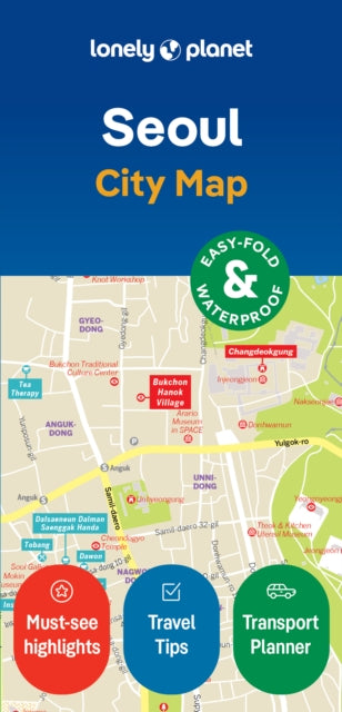 Lonely Planet Seoul City Map-'9781787016453