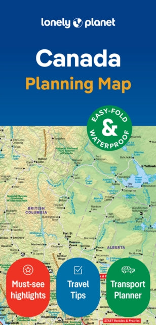 Lonely Planet Canada Planning Map-'9781787016712