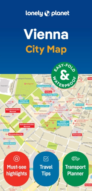 Lonely Planet Vienna City Map-'9781787017924