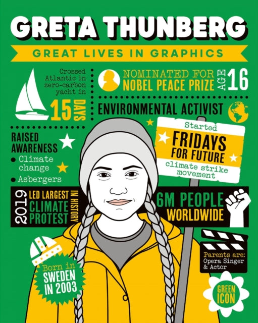 Great Lives in Graphics: Greta Thunberg-'9781787081468