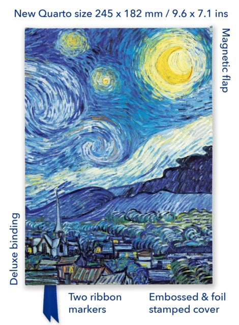 Vincent van Gogh: The Starry Night (Foiled Quarto Journal)-'9781804178744