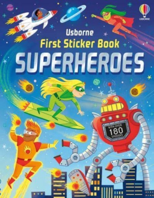First Sticker Book Superheroes-'9781805070832