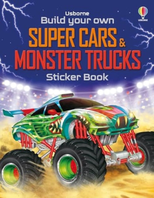 Build Your Own Super Cars and Monster Trucks Sticker Book-'9781835408452