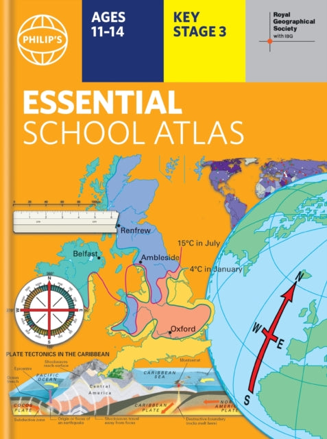 Philip's RGS Essential School Atlas : Hardback edition-'9781849076944