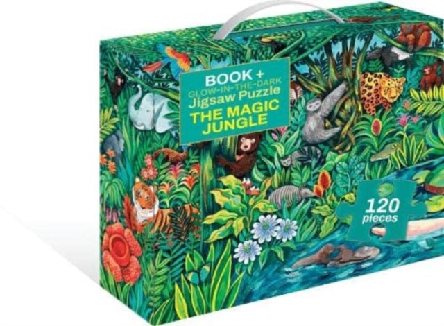 The Magic Jungle : Book + Glow-in-the-Dark Puzzle-'9781912944897