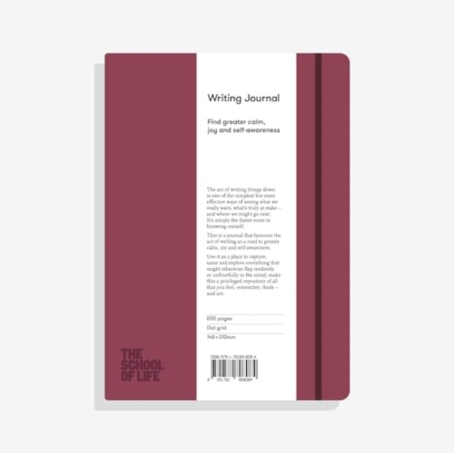 The School of Life Writing Journal - Burgundy : Find greater calm, joy and self-awareness-'9781915087980