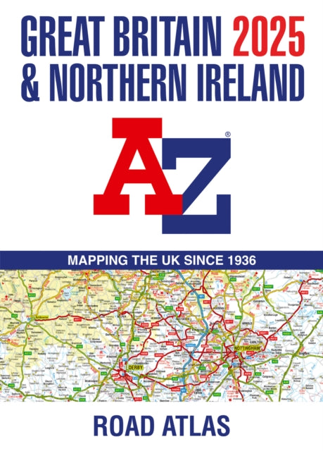 Great Britain & Northern Ireland A-Z Road Atlas 2025 (A3 Paperback)-'9780008652920