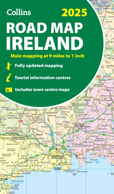 2025 Collins Road Map of Ireland : Folded Map-'9780008653002