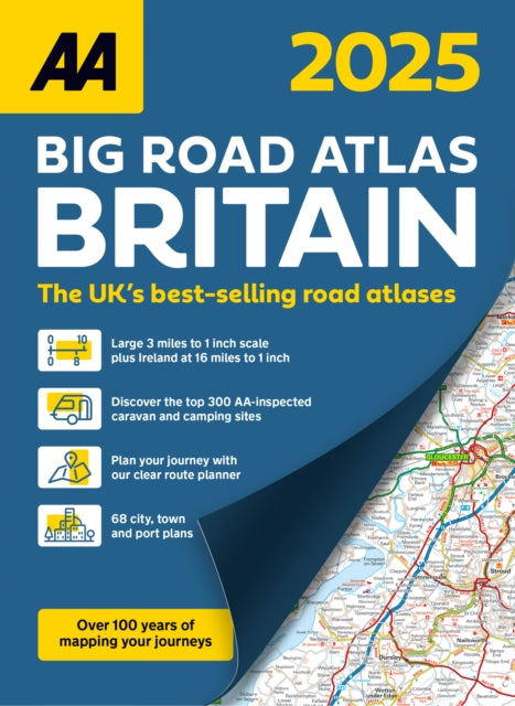 AA Big Road Atlas Britain 2025-'9780749583958