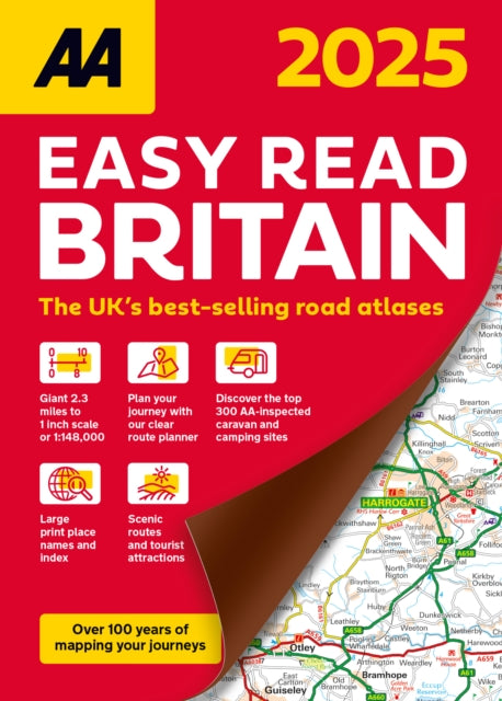AA Easy Read Atlas Britain 2025-'9780749583965