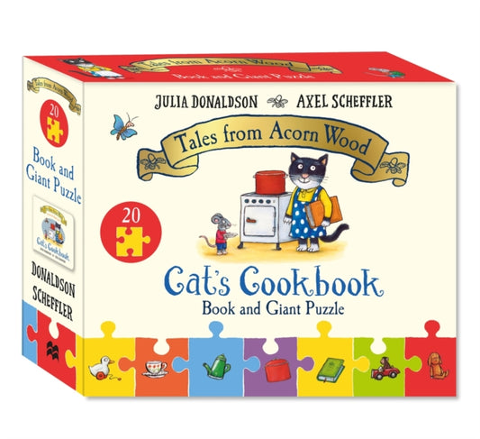 Cat's Cookbook Book and Giant Puzzle Gift Set-'9781035045815