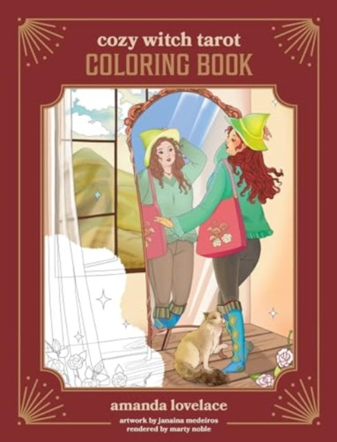 Cozy Witch Tarot Coloring Book-'9781524876692