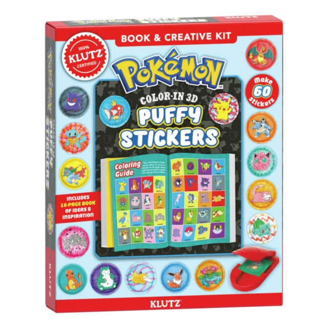 Pokemon Color-In 3D Puffy Stickers-'9781546121985