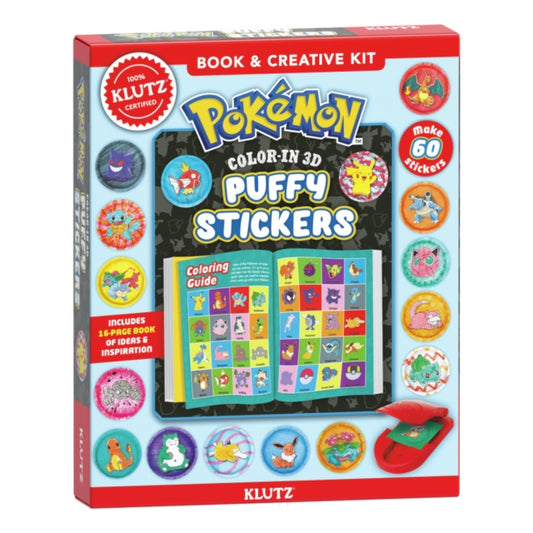 Pokemon Color-In 3D Puffy Stickers-'9781546121985