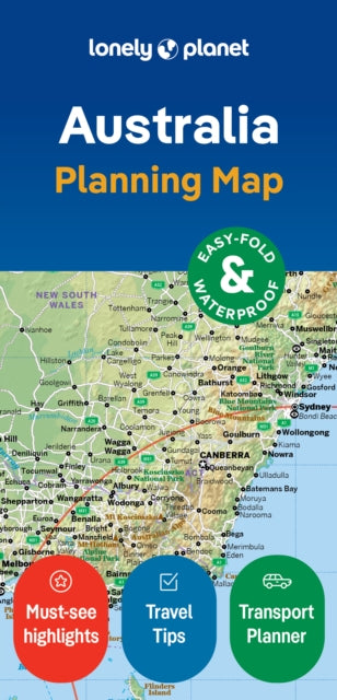 Lonely Planet Australia Planning Map-'9781787015258