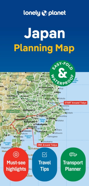 Lonely Planet Japan Planning Map-'9781787015876