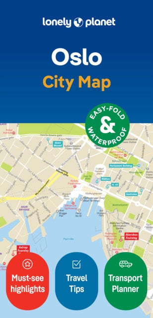 Lonely Planet Oslo City Map-'9781787016095