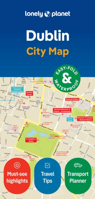 Lonely Planet Dublin City Map-'9781787018211