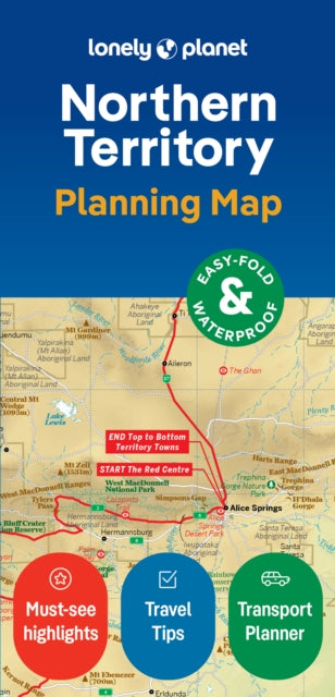 Lonely Planet Northern Territory Planning Map-'9781788688475