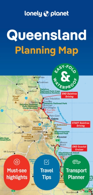 Lonely Planet Queensland Planning Map-'9781788688772