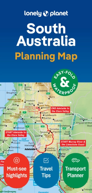 Lonely Planet South Australia Planning Map-'9781788688826