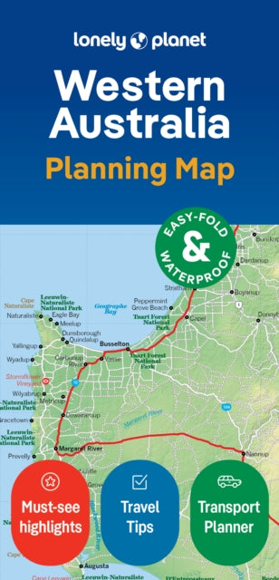 Lonely Planet Western Australia Planning Map-'9781788688994