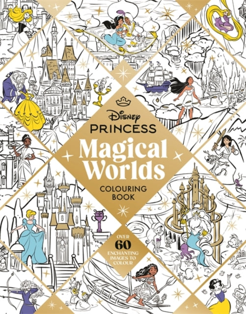 Disney Princess Magical Worlds Colouring Book-'9781800785045