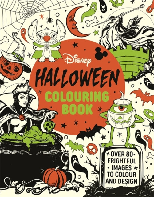 Disney Halloween Colouring Book : Over 80 spooky images to colour and design-'9781800789777