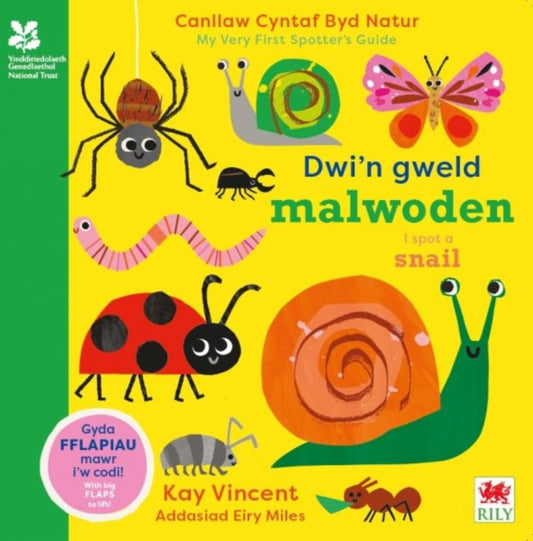 Dwi'n Gweld Malwoden / I Spot a Snail : Canllaw Cyntaf Byd Natur / My Very First Spotter's Guide-'9781804163917