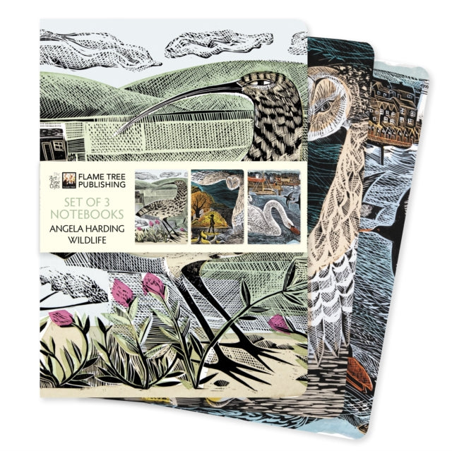 Angela Harding: Wildlife Set of 3 Standard Notebooks-'9781804178379