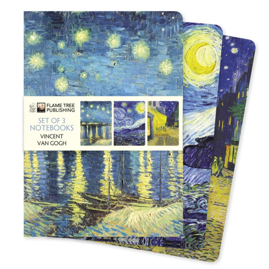 Vincent van Gogh Set of 3 Standard Notebooks-'9781804178386