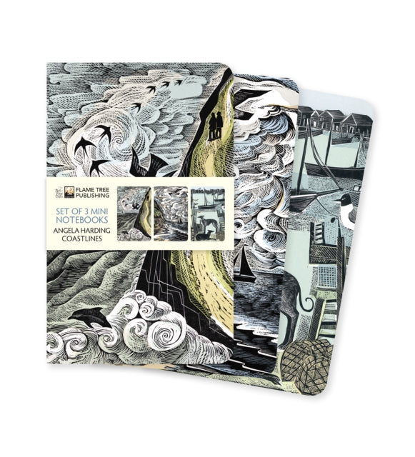 Angela Harding: Coastlines Set of 3 Mini Notebooks-'9781804178805