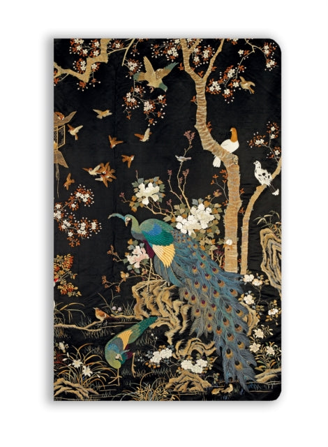 Ashmolean Museum: Embroidered Hanging with Peacock (Soft Touch Journal)-'9781804178973