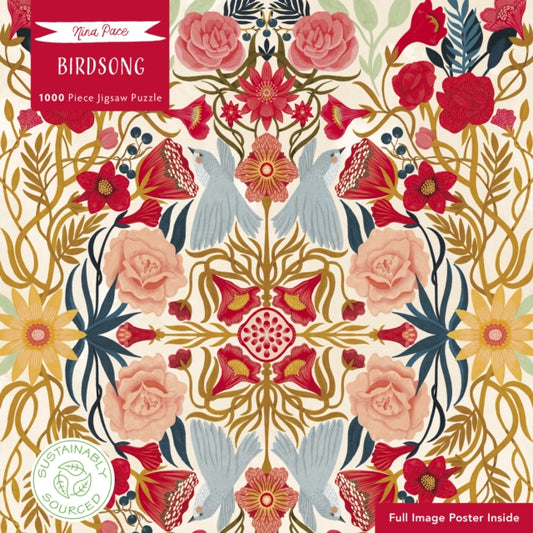 Adult Sustainable Jigsaw Puzzle Nina Pace: Birdsong : 1000-pieces. Ethical, Sustainable, Earth-friendly-'9781804179000