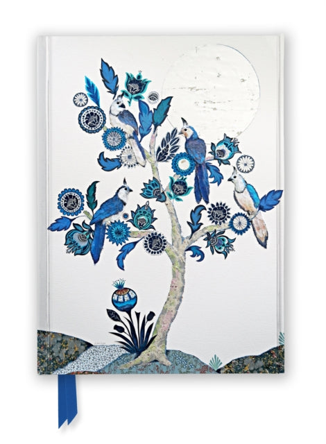 Alexandra Milton: Silver Tree of Life with Four White-throated Magpies (Foiled Journal)-'9781804179109