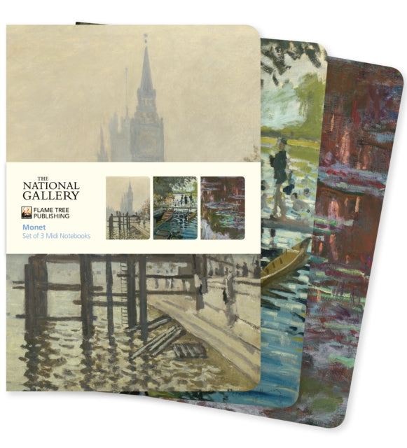 National Gallery: Monet Set of 3 Midi Notebooks-'9781804179222
