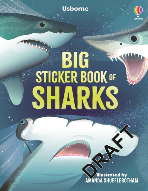 Big Sticker Book of Sharks-'9781805072775