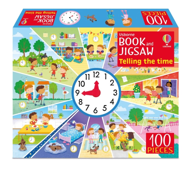 Usborne Book and Jigsaw Telling the Time-'9781805312932