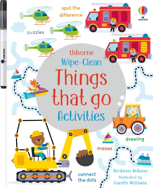 Wipe-Clean Things That Go Activities-'9781805316626