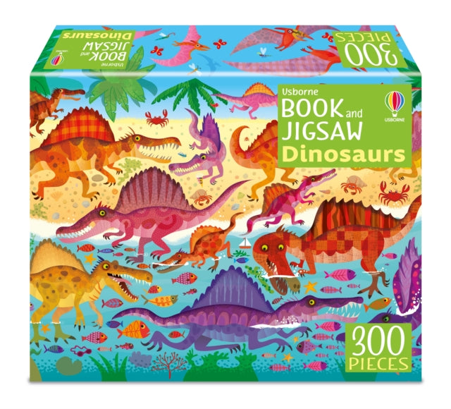 Usborne Book and Jigsaw Dinosaurs-'9781805319443