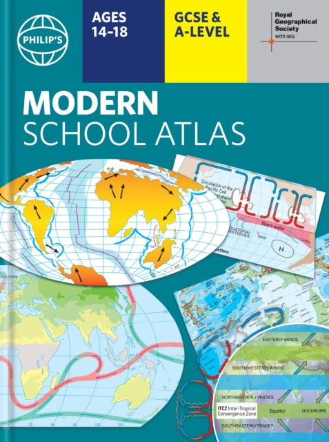Philip's RGS Modern School Atlas : Hardback 101st edition-'9781849076968