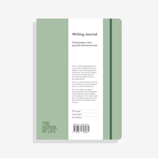 The School of Life Writing Journal - Sage : Find greater calm, joy and self-awareness-'9781915087973