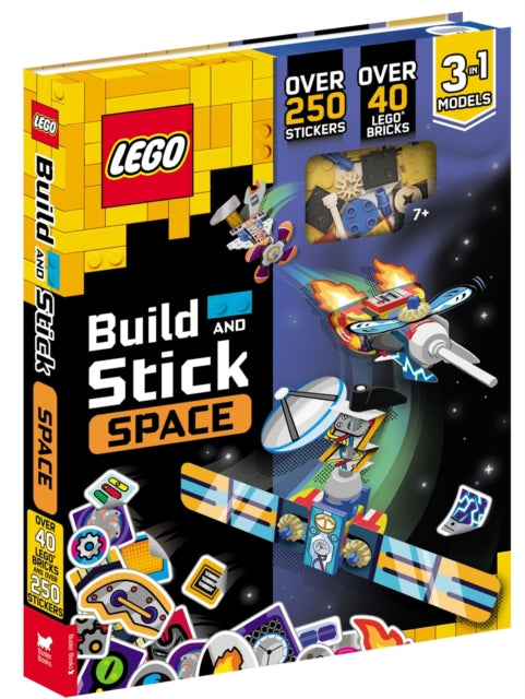 LEGO® Books: Build and Stick: Space (includes LEGO® bricks, book and over 250 stickers)-'9781916763296